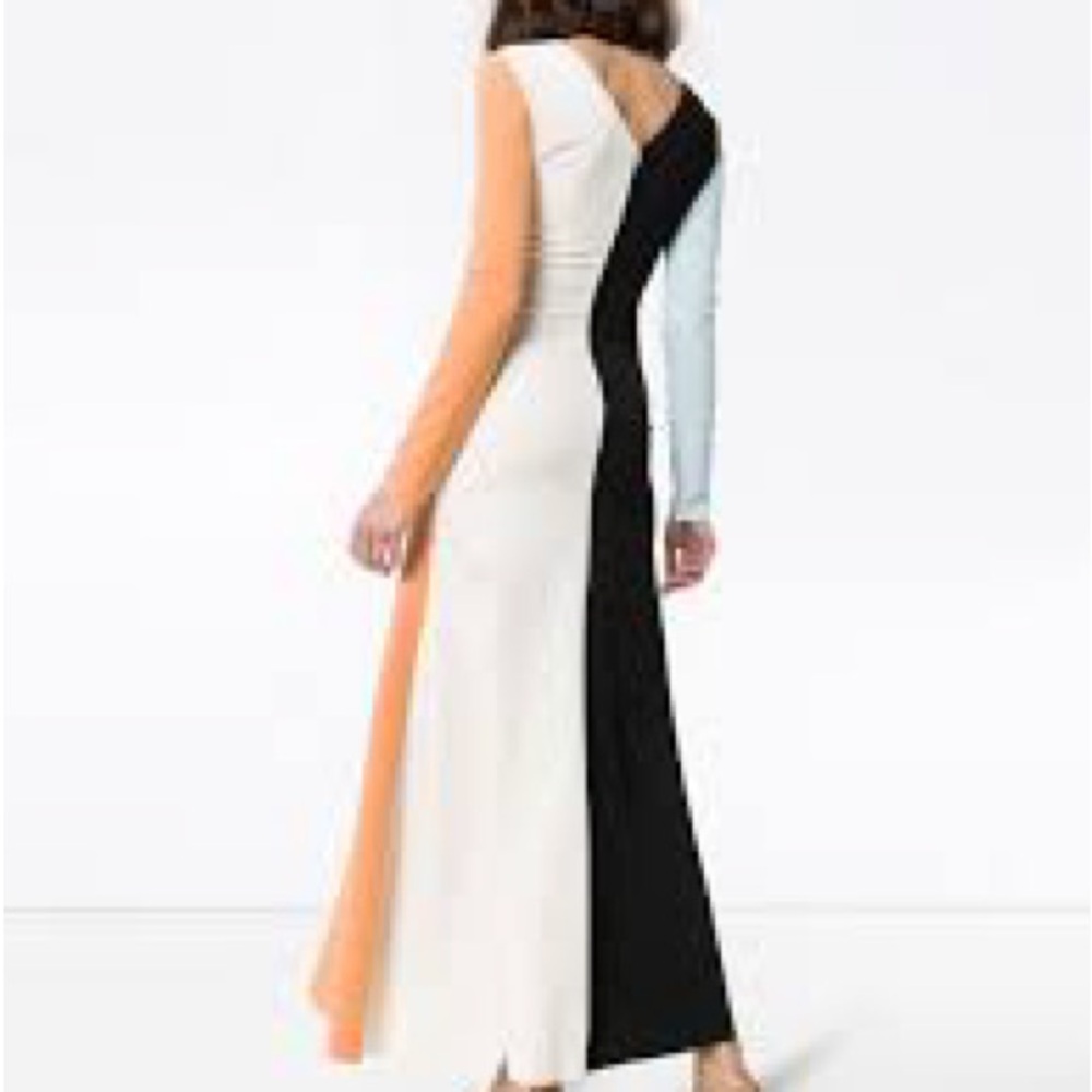 Pink Long Sleeve V-Neck Sheath Dress